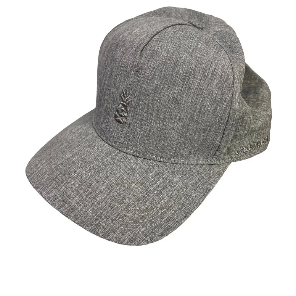 Chubbies Men's Gray Pineapple Snap Back Hat Cap Baseball Hat